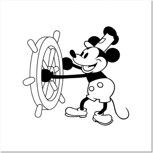 Steamboat Willie Posters and Art